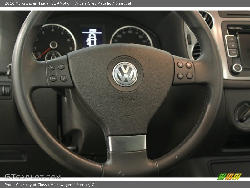 Alpine Grey Metallic / Charcoal 2010 Volkswagen Tiguan SE 4Motion