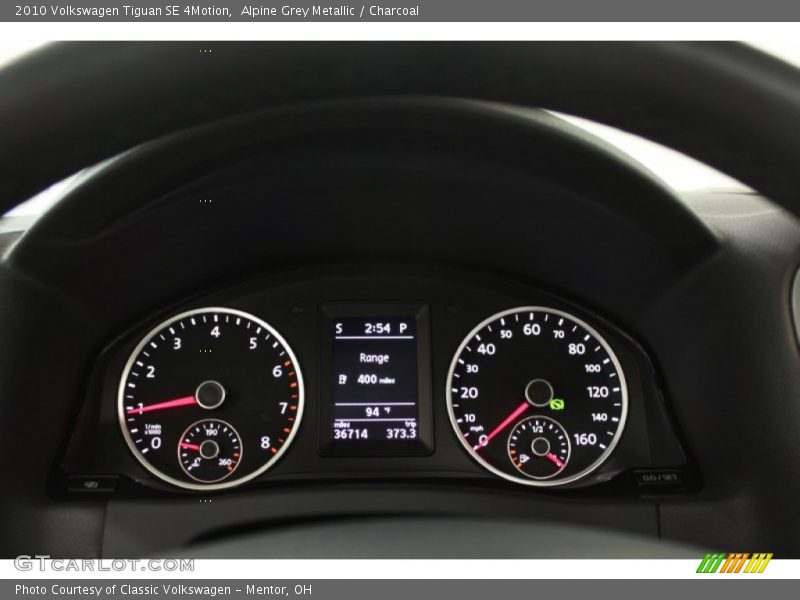 Alpine Grey Metallic / Charcoal 2010 Volkswagen Tiguan SE 4Motion