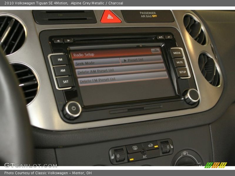 Alpine Grey Metallic / Charcoal 2010 Volkswagen Tiguan SE 4Motion