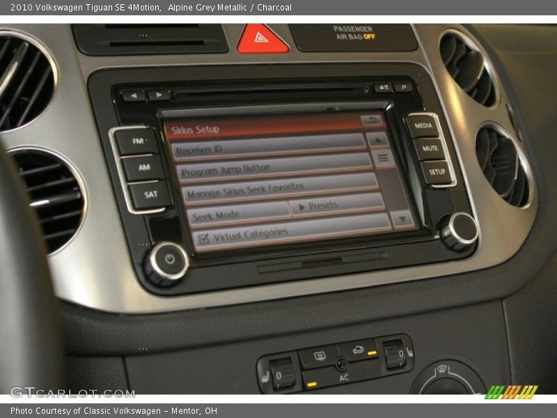 Alpine Grey Metallic / Charcoal 2010 Volkswagen Tiguan SE 4Motion