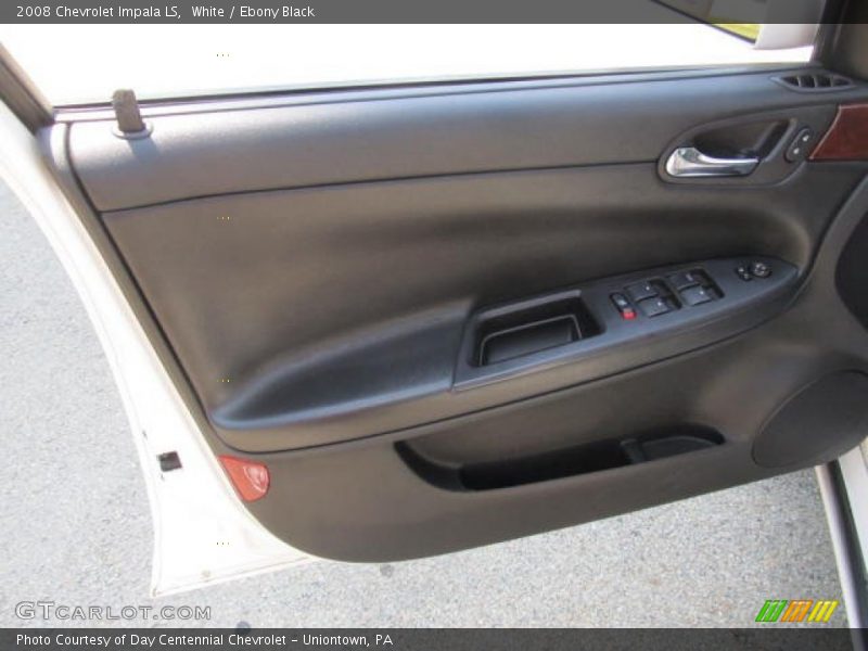 White / Ebony Black 2008 Chevrolet Impala LS