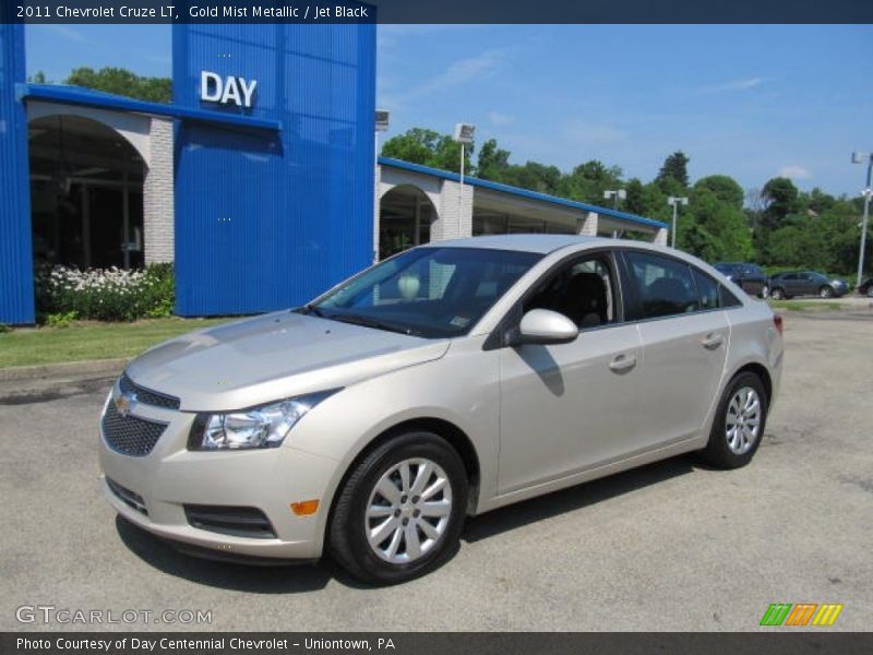 Gold Mist Metallic / Jet Black 2011 Chevrolet Cruze LT