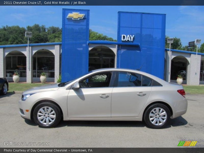 Gold Mist Metallic / Jet Black 2011 Chevrolet Cruze LT