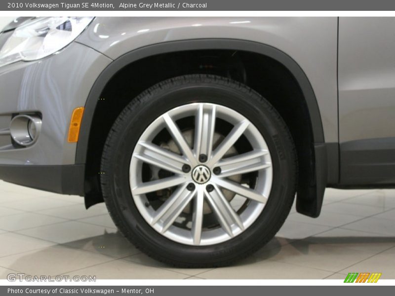 Alpine Grey Metallic / Charcoal 2010 Volkswagen Tiguan SE 4Motion