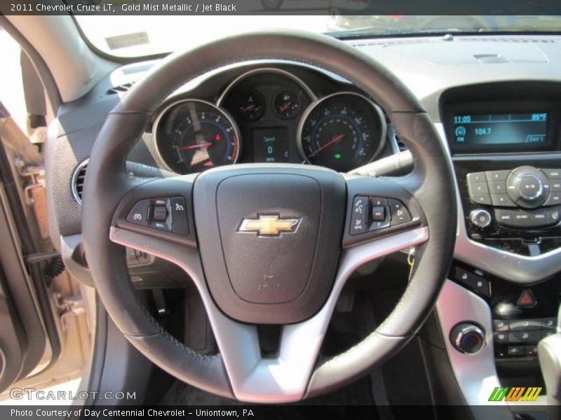 Gold Mist Metallic / Jet Black 2011 Chevrolet Cruze LT