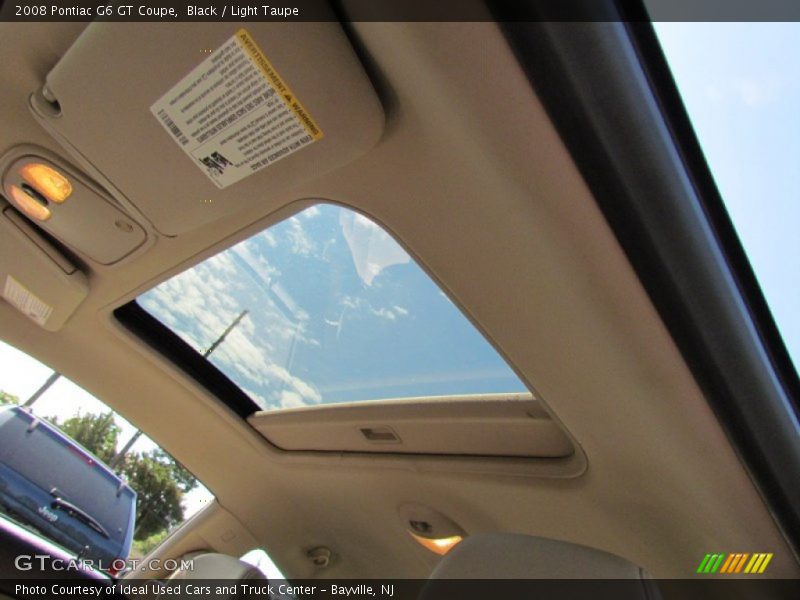 Black / Light Taupe 2008 Pontiac G6 GT Coupe