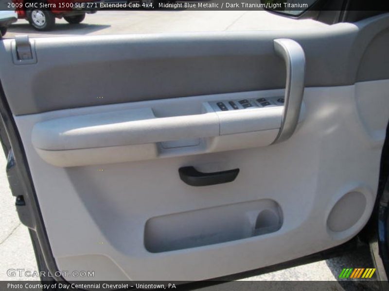 Midnight Blue Metallic / Dark Titanium/Light Titanium 2009 GMC Sierra 1500 SLE Z71 Extended Cab 4x4