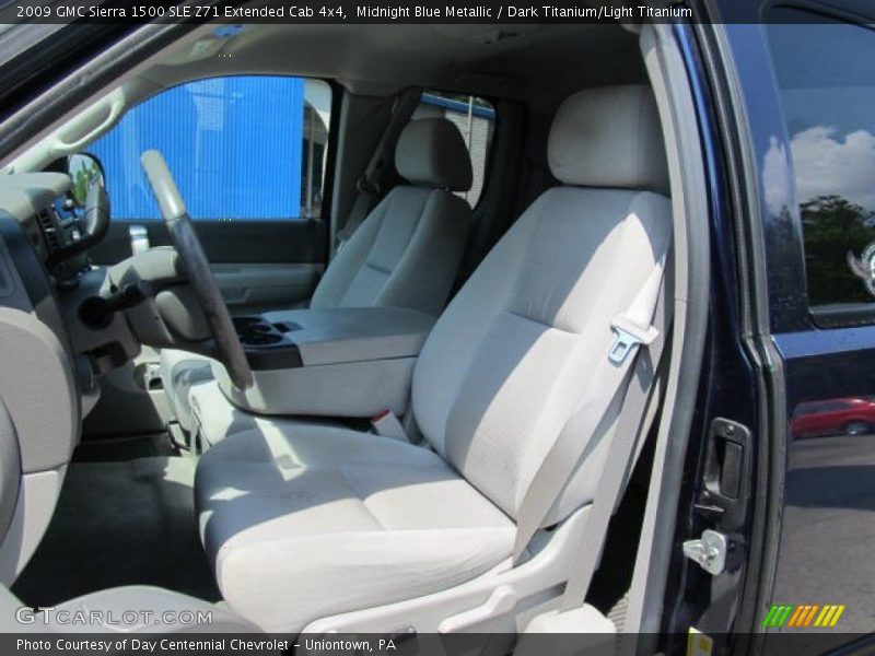 Midnight Blue Metallic / Dark Titanium/Light Titanium 2009 GMC Sierra 1500 SLE Z71 Extended Cab 4x4