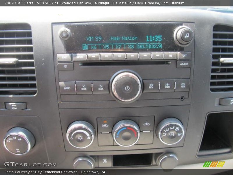 Midnight Blue Metallic / Dark Titanium/Light Titanium 2009 GMC Sierra 1500 SLE Z71 Extended Cab 4x4