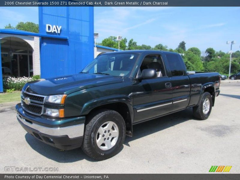Dark Green Metallic / Dark Charcoal 2006 Chevrolet Silverado 1500 Z71 Extended Cab 4x4
