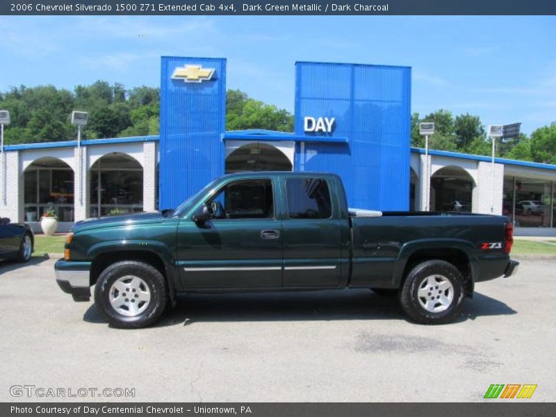 Dark Green Metallic / Dark Charcoal 2006 Chevrolet Silverado 1500 Z71 Extended Cab 4x4