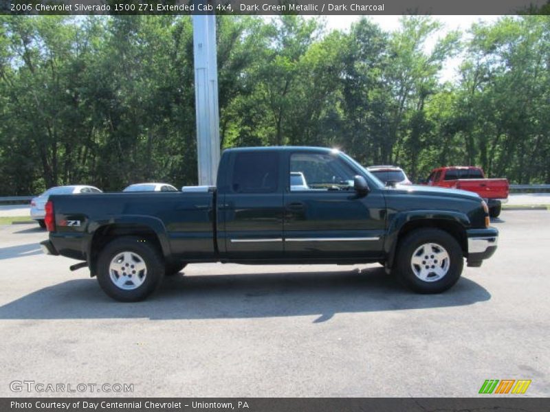 Dark Green Metallic / Dark Charcoal 2006 Chevrolet Silverado 1500 Z71 Extended Cab 4x4