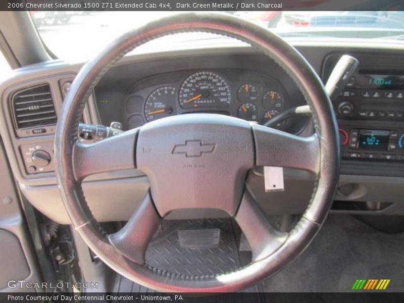 Dark Green Metallic / Dark Charcoal 2006 Chevrolet Silverado 1500 Z71 Extended Cab 4x4