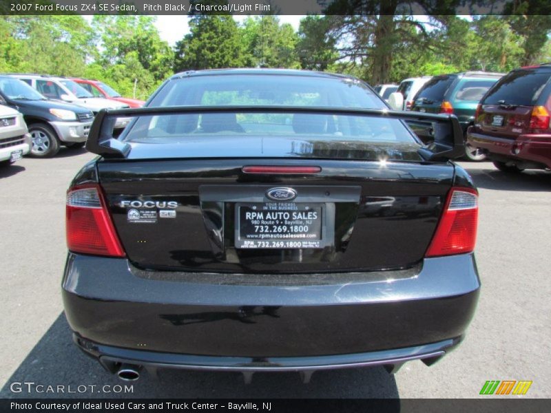 Pitch Black / Charcoal/Light Flint 2007 Ford Focus ZX4 SE Sedan