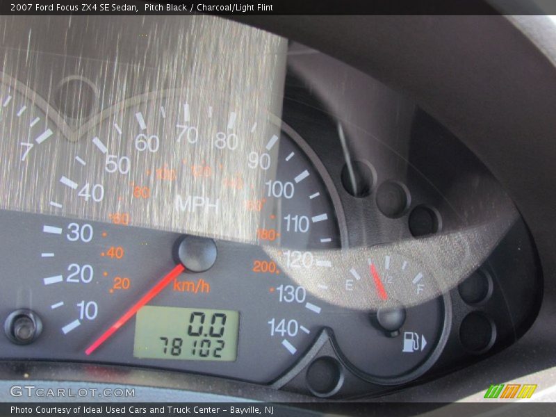 Pitch Black / Charcoal/Light Flint 2007 Ford Focus ZX4 SE Sedan