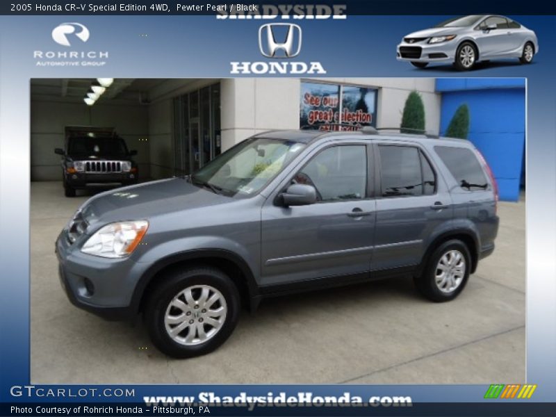 Pewter Pearl / Black 2005 Honda CR-V Special Edition 4WD