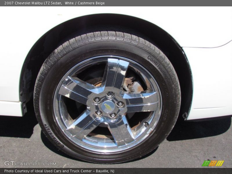 White / Cashmere Beige 2007 Chevrolet Malibu LTZ Sedan