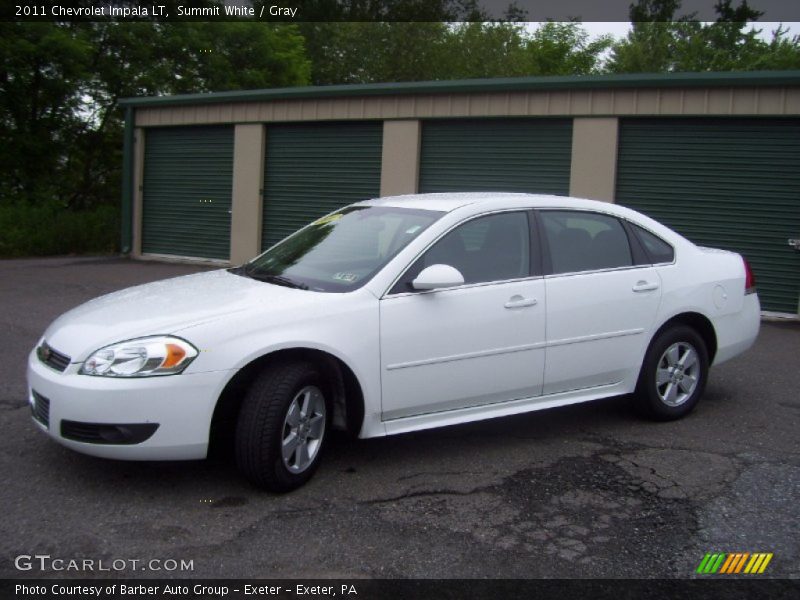 Summit White / Gray 2011 Chevrolet Impala LT
