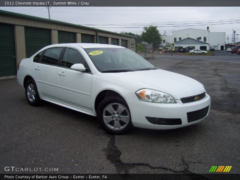 Summit White / Gray 2011 Chevrolet Impala LT