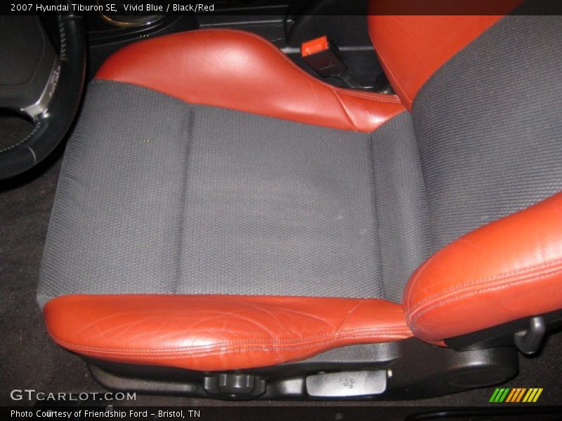 Vivid Blue / Black/Red 2007 Hyundai Tiburon SE