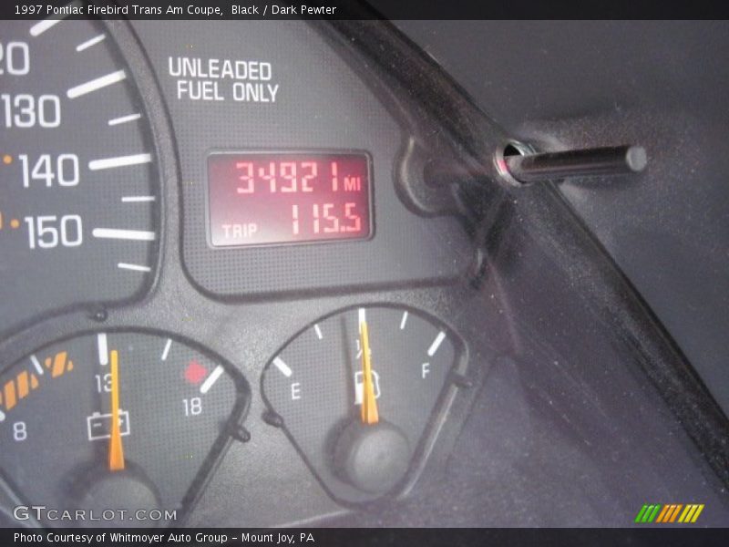 Black / Dark Pewter 1997 Pontiac Firebird Trans Am Coupe