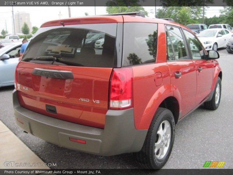 Orange / Light Tan 2002 Saturn VUE V6 AWD