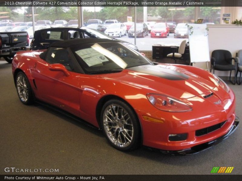 Front 3/4 View of 2013 Corvette 427 Convertible Collector Edition Heritage Package