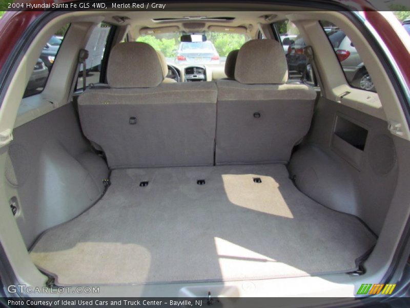 Merlot Red / Gray 2004 Hyundai Santa Fe GLS 4WD