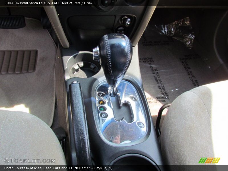 Merlot Red / Gray 2004 Hyundai Santa Fe GLS 4WD