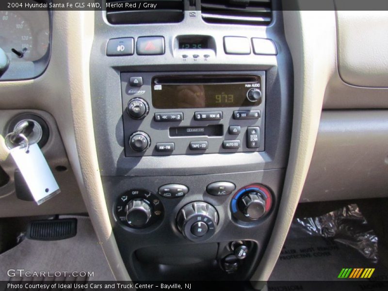 Merlot Red / Gray 2004 Hyundai Santa Fe GLS 4WD