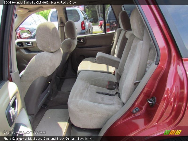 Merlot Red / Gray 2004 Hyundai Santa Fe GLS 4WD