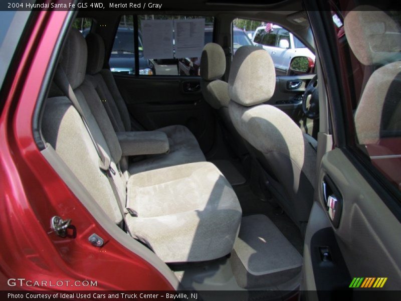 Merlot Red / Gray 2004 Hyundai Santa Fe GLS 4WD