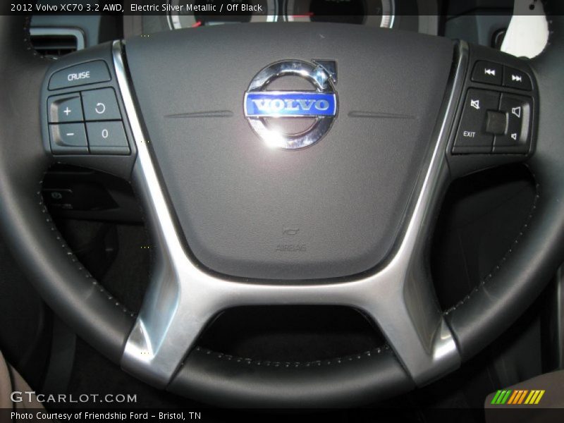 Electric Silver Metallic / Off Black 2012 Volvo XC70 3.2 AWD