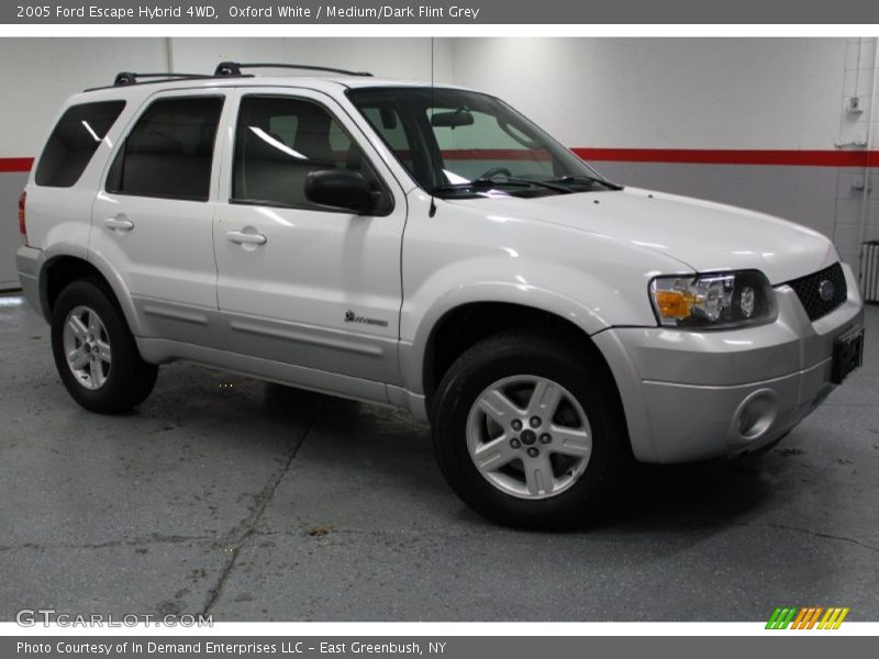 Oxford White / Medium/Dark Flint Grey 2005 Ford Escape Hybrid 4WD