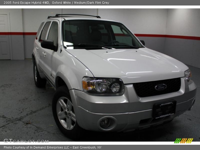 Oxford White / Medium/Dark Flint Grey 2005 Ford Escape Hybrid 4WD