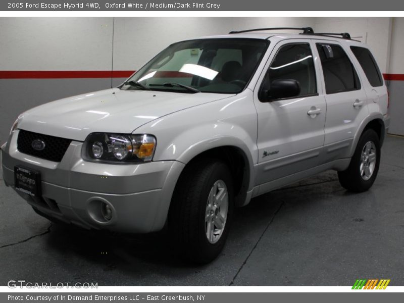 Oxford White / Medium/Dark Flint Grey 2005 Ford Escape Hybrid 4WD