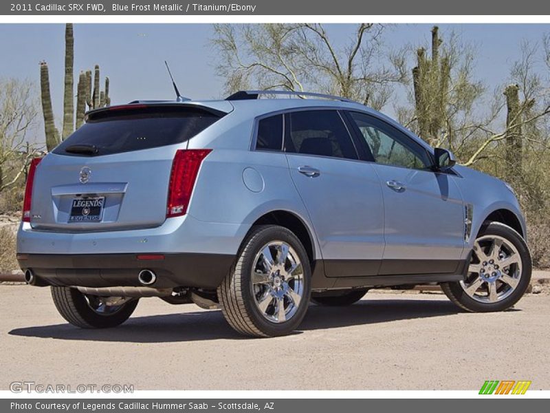 Blue Frost Metallic / Titanium/Ebony 2011 Cadillac SRX FWD