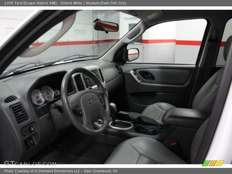 Oxford White / Medium/Dark Flint Grey 2005 Ford Escape Hybrid 4WD
