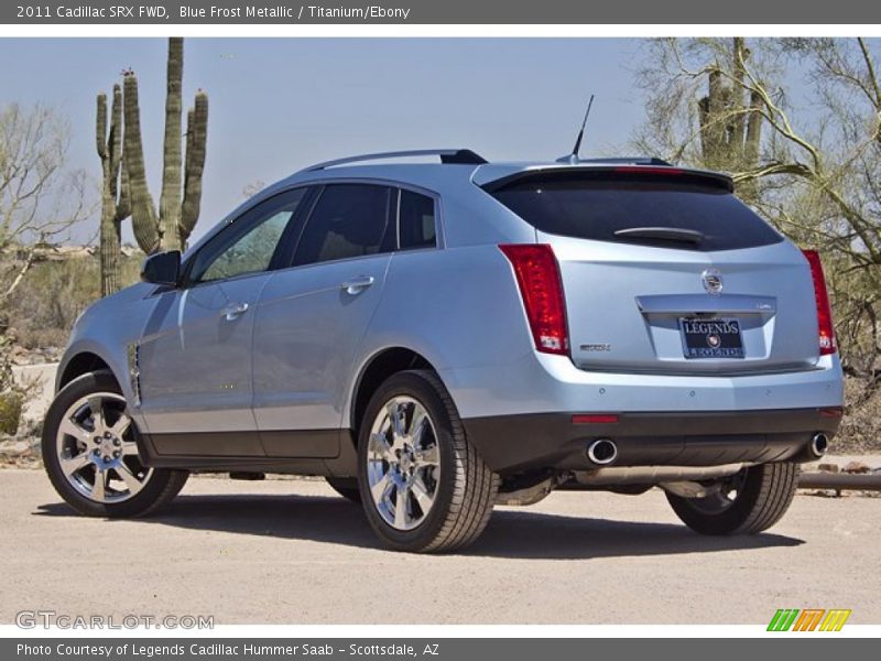 Blue Frost Metallic / Titanium/Ebony 2011 Cadillac SRX FWD