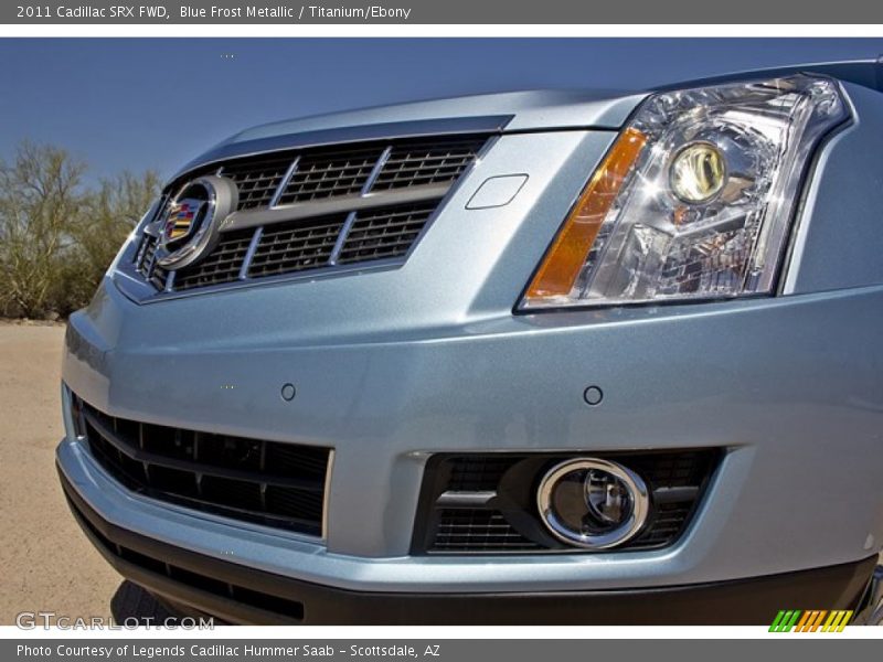 Blue Frost Metallic / Titanium/Ebony 2011 Cadillac SRX FWD