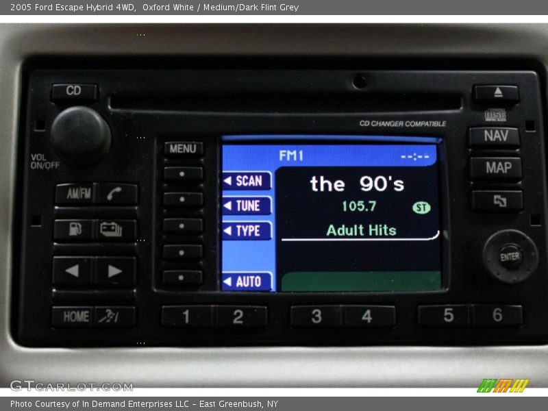 Oxford White / Medium/Dark Flint Grey 2005 Ford Escape Hybrid 4WD
