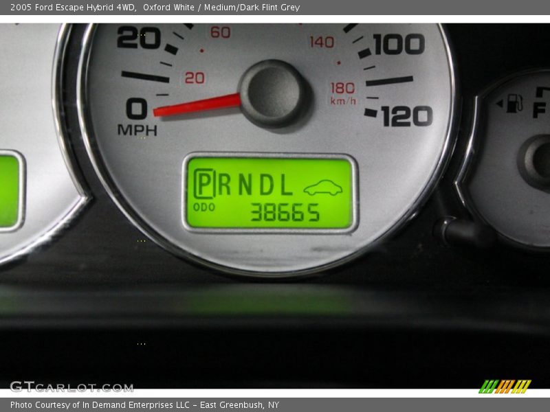 Oxford White / Medium/Dark Flint Grey 2005 Ford Escape Hybrid 4WD