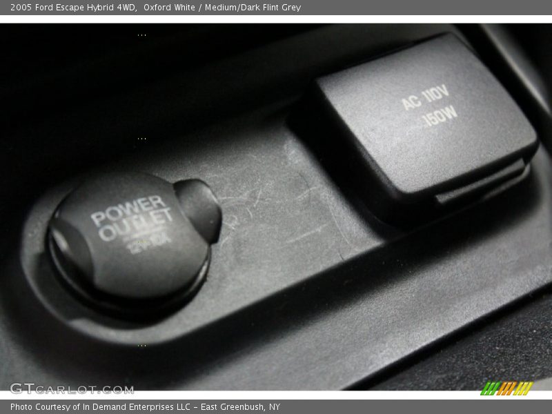 Oxford White / Medium/Dark Flint Grey 2005 Ford Escape Hybrid 4WD