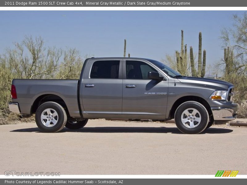 2011 Ram 1500 SLT Crew Cab 4x4 Mineral Gray Metallic