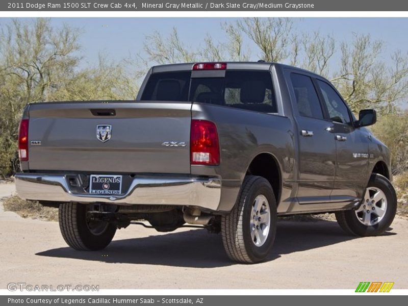 Mineral Gray Metallic / Dark Slate Gray/Medium Graystone 2011 Dodge Ram 1500 SLT Crew Cab 4x4