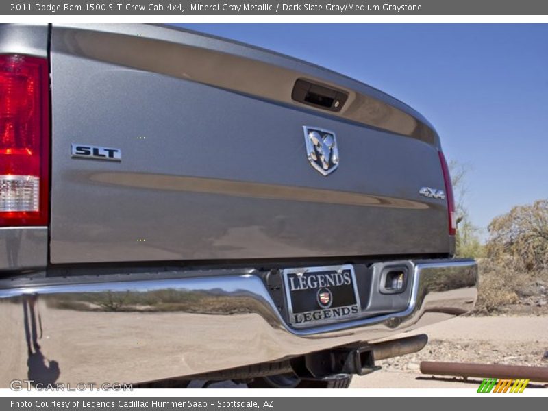 Mineral Gray Metallic / Dark Slate Gray/Medium Graystone 2011 Dodge Ram 1500 SLT Crew Cab 4x4