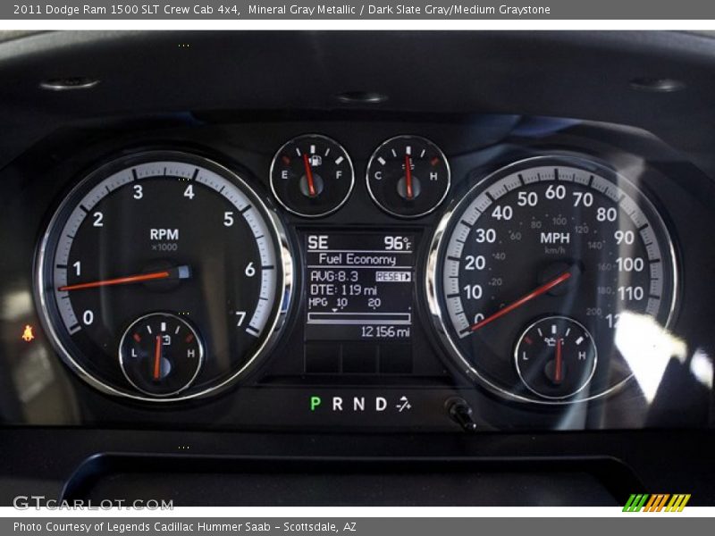  2011 Ram 1500 SLT Crew Cab 4x4 SLT Crew Cab 4x4 Gauges