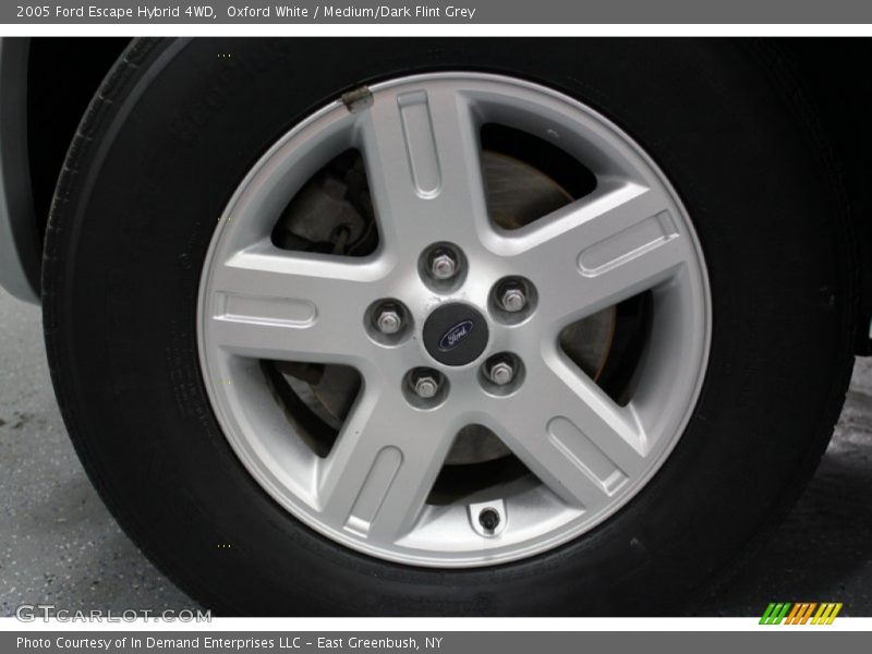 Oxford White / Medium/Dark Flint Grey 2005 Ford Escape Hybrid 4WD