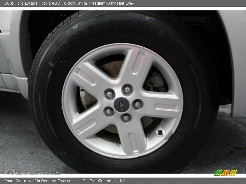 Oxford White / Medium/Dark Flint Grey 2005 Ford Escape Hybrid 4WD