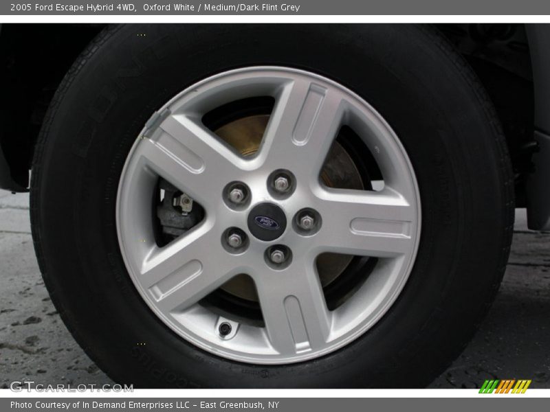 Oxford White / Medium/Dark Flint Grey 2005 Ford Escape Hybrid 4WD